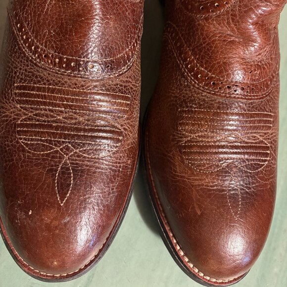 Mens Ariat ATS Roughneck Heritage Western Brown Cowboy Boots Size 13 D 10002252 - Picture 3 of 10